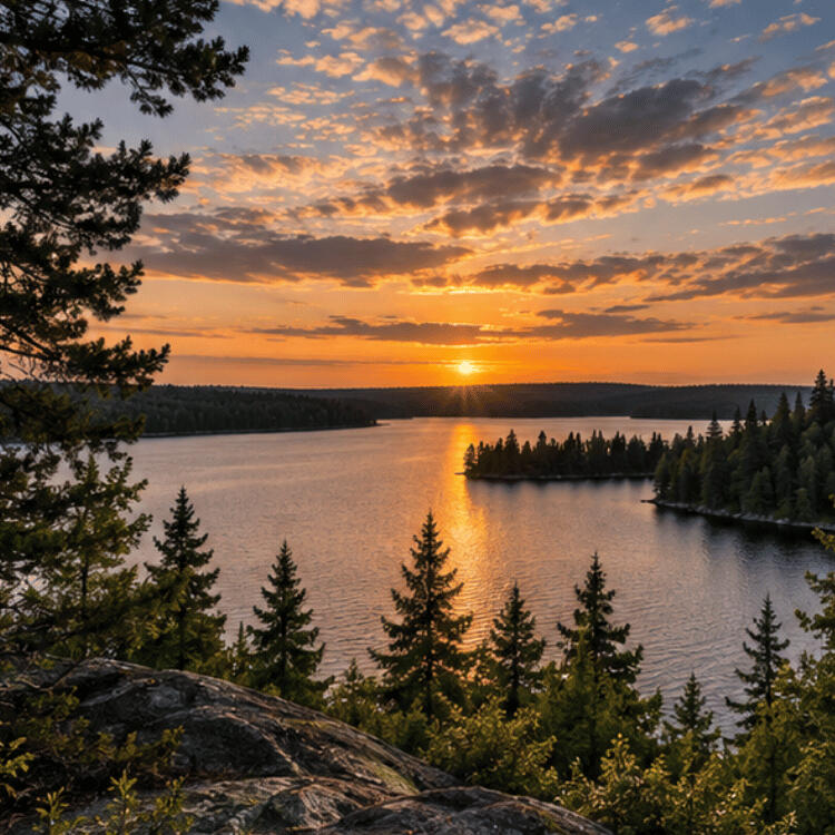 Kirkland Lake sunset