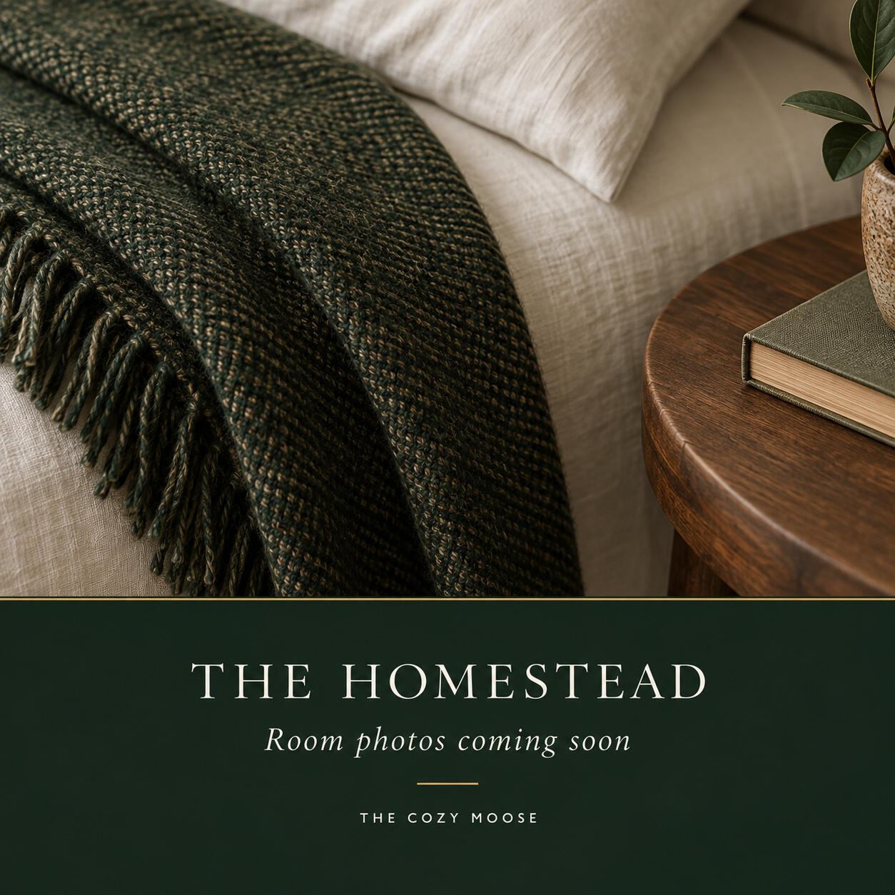 The Homestead at The Cozy Moose - suite photos coming soon.